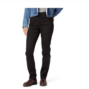 NWT Levi Strauss Signature Black High-Rise Straight Jeans Size 20